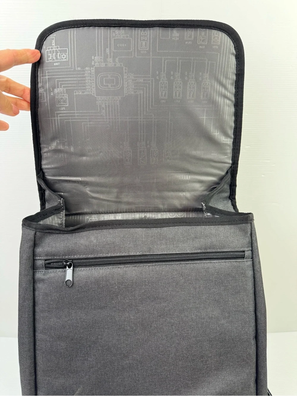 Microsoft Ogio Slalom Gray Laptop Tablet Backpack 17' Work Travel School Bag